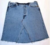 from jeans to skirt